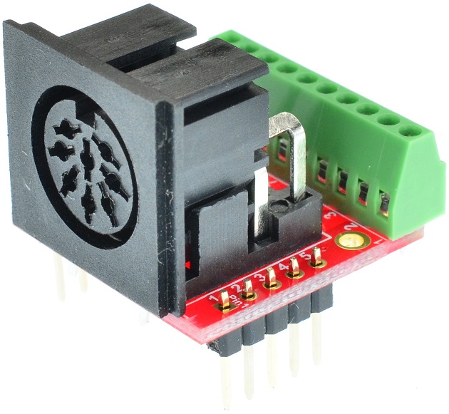 Din 8 MIDI Female connector Breakout Board